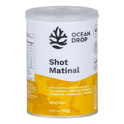 Suplemento Shot Matinal Ocean Drop Sabor Limão 150g