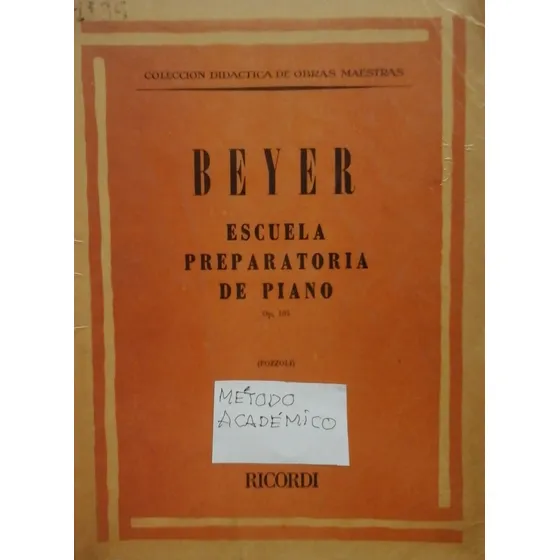 Piano.escuela Preparatoria. Beyer. Op.101