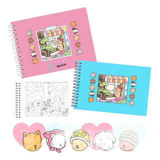 Libro De Colorear From Two Paint Bobbie Goods, 100 Hojas Libro De Colorear From Two Paint Bobbie Goods, 100 Hojas