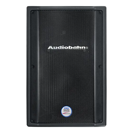 Bocina Audiobahn ASD15AC con bluetooth negra 127V