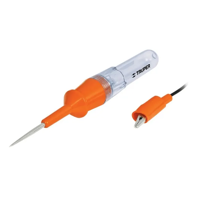 Tester Probador Corriente 12 V, Con Caimán - Truper