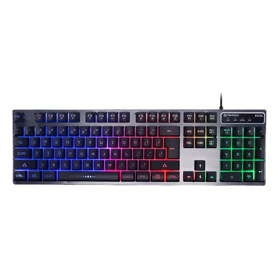 Teclado Gamer Fantech K613l Fighter Ii Rgb 104 Teclas