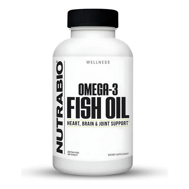 Omega 3 Fish Oil - 400 Softgels - Epa & Dha - Nutrabio