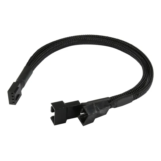 Cabo Sleeved Extensor Multi Fan Pwm Para 2 Fans