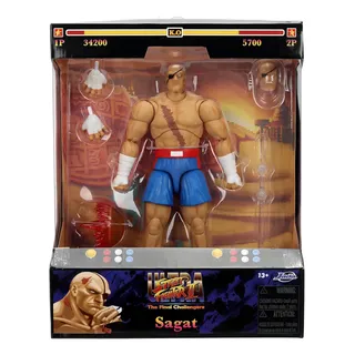 Figura Sagat Street Fighter2 Jada Toys Deluxe