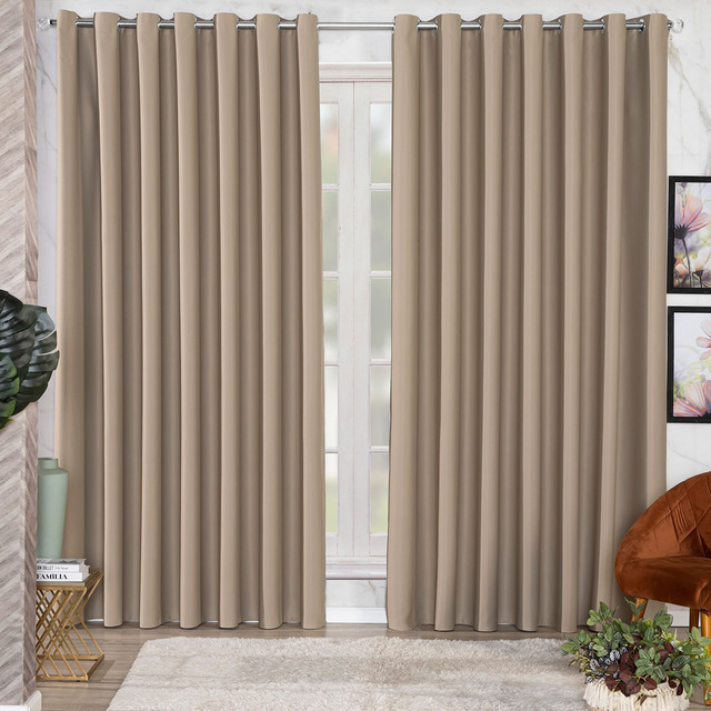 Cortina Blackout Tecido Grosso 2,80x2,30 Porta Sala Quarto Cortina Blackout Tecido Grosso 2,80x2,30 Porta Sala Quarto