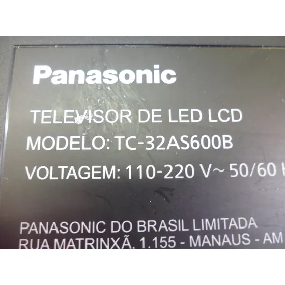 Placa T-con Panasonic Tc-32as600b Sem Garantia
