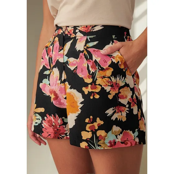 Short Nano Lino Estampado Hugo Ii #e12522