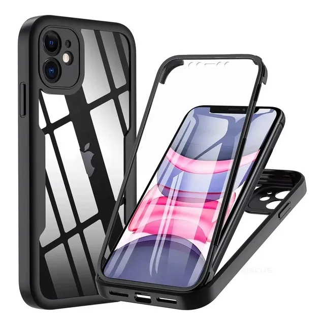 Estuche Protector Funda Forro 2 En 1 Full 360 Para iPhone 11