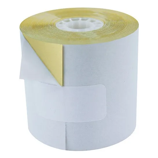Caja con 50 Rollos Printium Papel Autocopiante 57x60mm Color Blanco Canario
