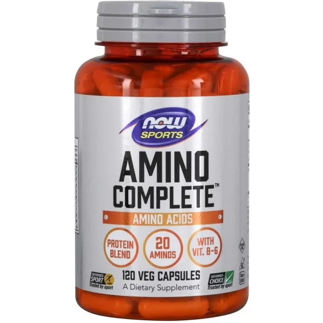 Now Sports Amino Complete Proteínas + 20 Aminoacidos B6 Bz0