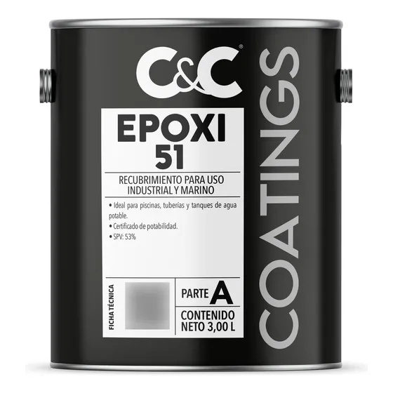 Pintura Epoxica 51 C&c Coatings Galon+endurecedor