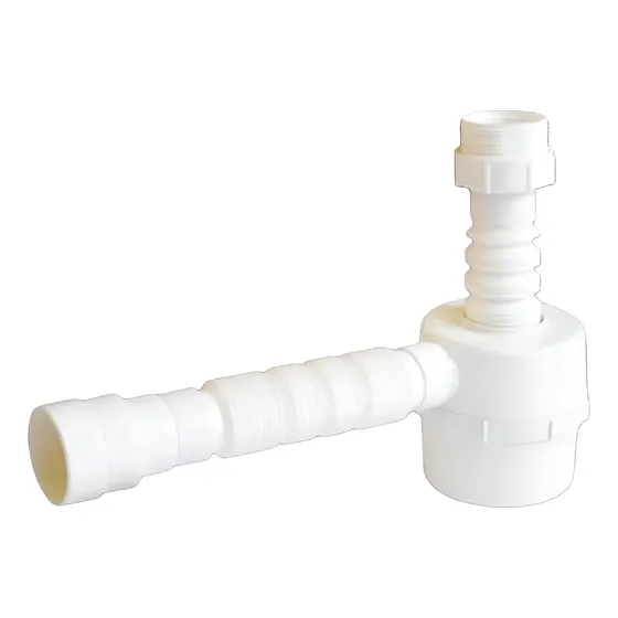Sifón Universal Extensible Fere PVC Blanco Copa Flexible Lavabo y Fregadero