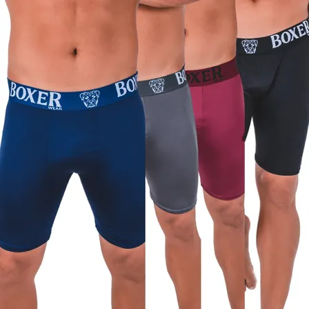 Kit C/10 Cuecas Boxer Ciclista Treino Box Microfibra Atacado