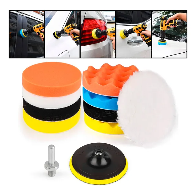 Kit P/ Polimento 3 Polegadas Furadeira / Parafusadeira 11pçs
