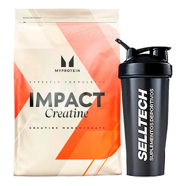Creatina Monohidratada Myprotein 500gr + Shaker Sin Sabor