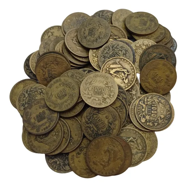 Lote 100 Moedas De 1000 Reis Barato!!!