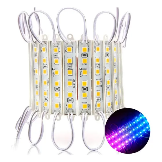 Modulo Led 5054 Smd 3 Chips 30 Lm Rgb 12v Exterior