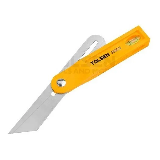 Falsa Escuadra Con Nivel De PuLG 8 200 Mm Tolsen 35035