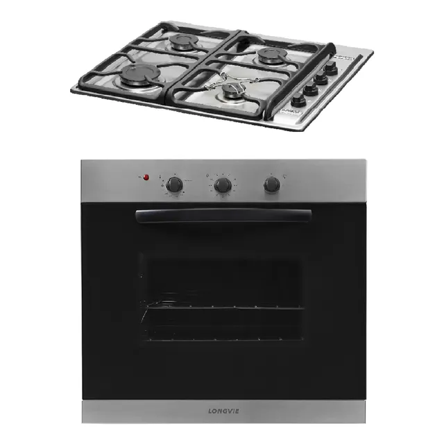 Combo23 Gas Longvie Horno H1500xf + Anafe A6600xf