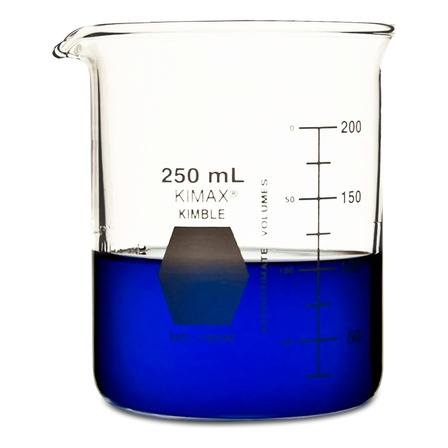 Vaso De Precipitado 250ml Graduado De Vidrio Kimax 2pzs Vaso De Precipitado 250ml Graduado De Vidrio Kimax 2pzs