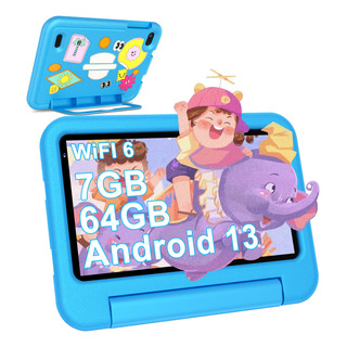 Oangcc 2025 Tablet Niños 7'' Android 13 Wifi Gms Bt 5.0 Control Parental Dual Camera Gps Con Funda Para Tableta Azul Oangcc 2025 Tablet Niños 7'' Android 13 Wifi Gms Bt 5.0 Control Parental Dual Camera Gps Con Funda Para Tableta Azul
