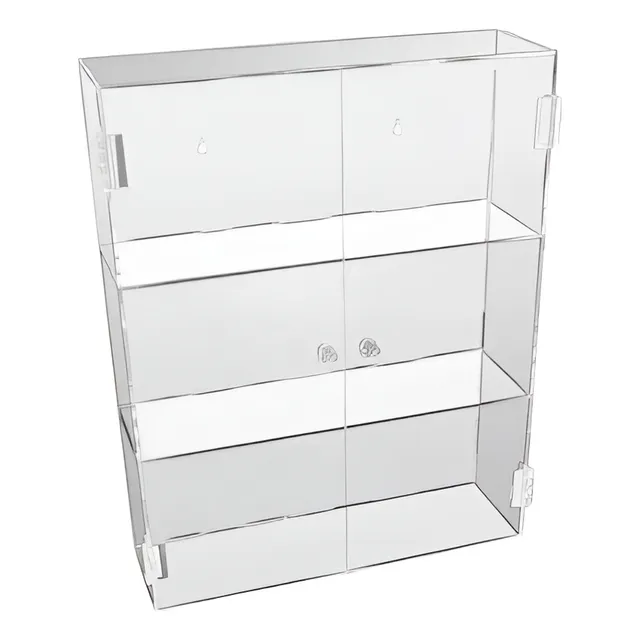 Vitrina De Acrílico Transparente De 3 Niveles