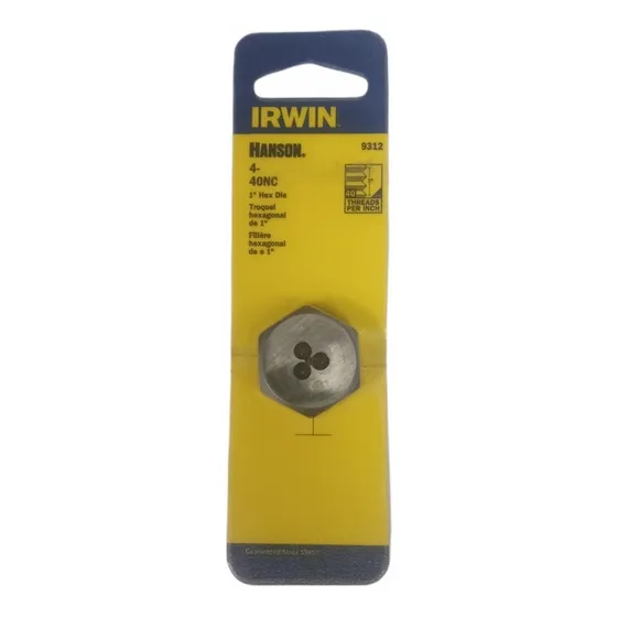 Troquel Hexagonal De 1 PuLG Irwin  (4-40nc) 9312