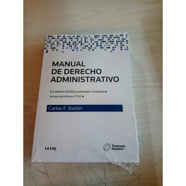 Manual De Derecho Administrativo Balbin Última Edición