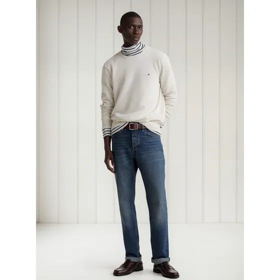 Saco Blanco Texturizado, Cuello Redondo Tommy Hilfiger
