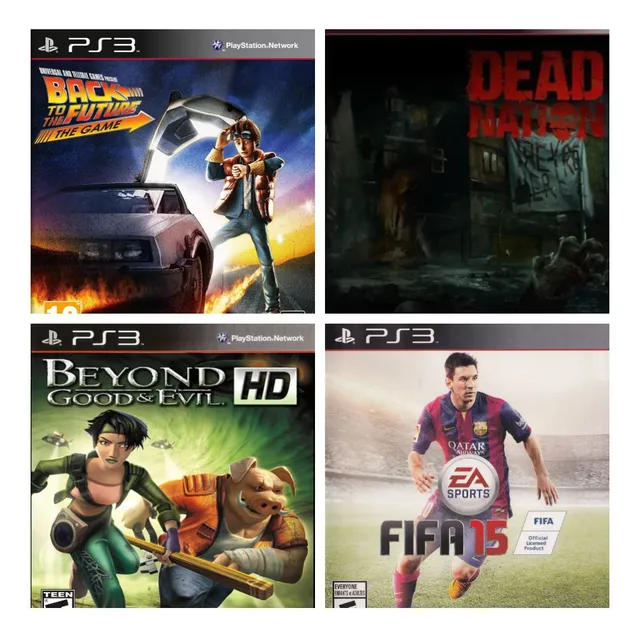 Pack Juegos Ps3 Dead Nation, Fifa 15, Back To The Future Y
