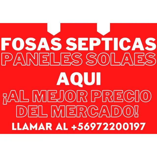 Instalacion De Fosas Septicas - Paneles Solares
