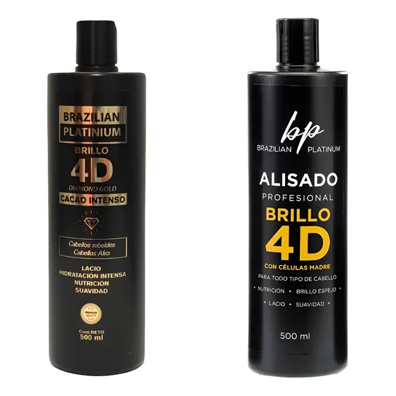Alisado 4d brazilian platinum 500ml