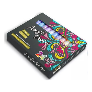 Marcadores De Pintura Acrílica S1000-24 24pcs Iforu Marcadores De Pintura Acrílica S1000-24 24pcs Iforu