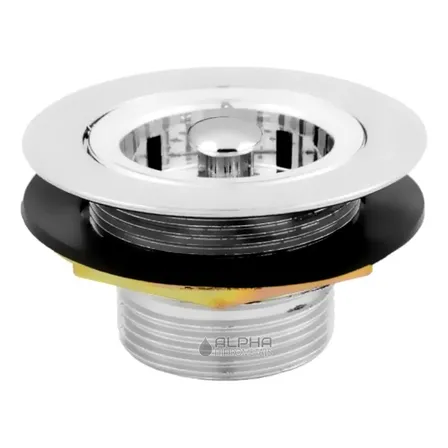 Alpha Hidrometais Válvula Para Pia Cozinha Metal Cromado