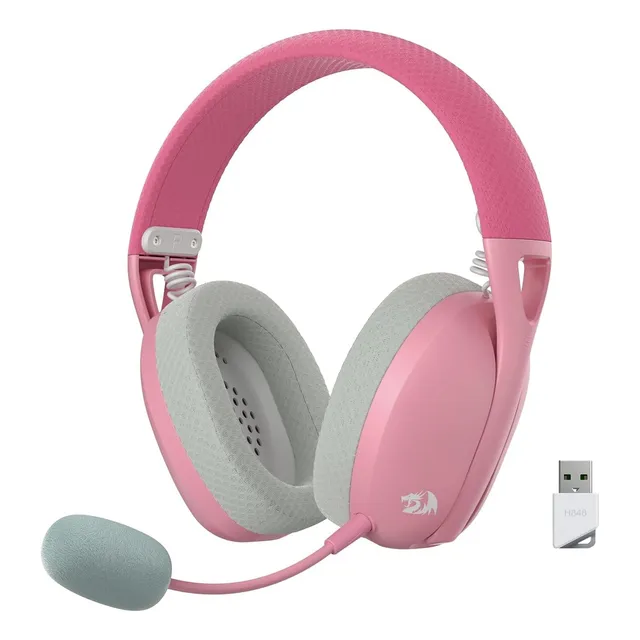 Redragon H848 Rosa Bluetooth, Microfono Desmontable Rosa