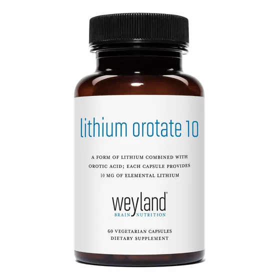 Suplemento De 10 Mg De Orotato De Litio De Weyland Brain Nut