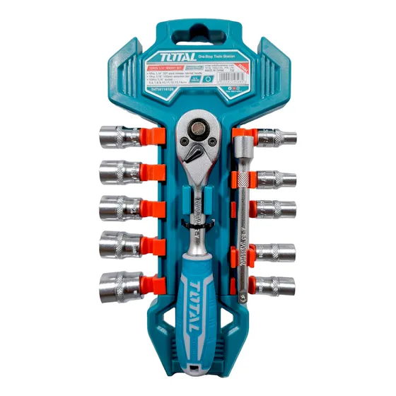 Juego De Rachet Y Dados Milimétricos De ¼ Marca Total