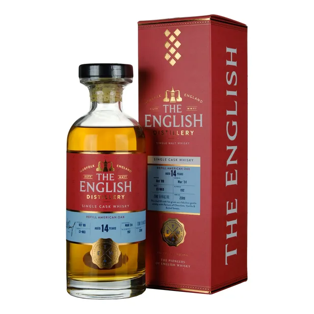 Whisky The English 14 Años 55,8% 700 Ml