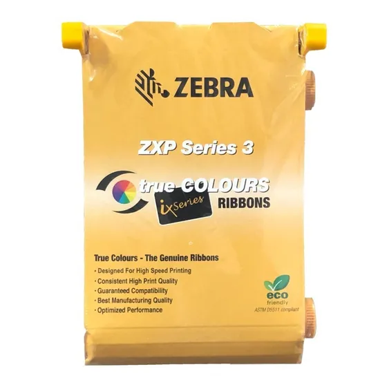 Ribbon Color Ymcko 200 Impr P/ Zebra Zxp3 Cód: 800033-840