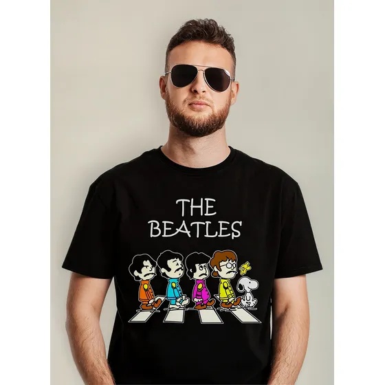 Polera The Beatles Snoopy Rock Abominatron