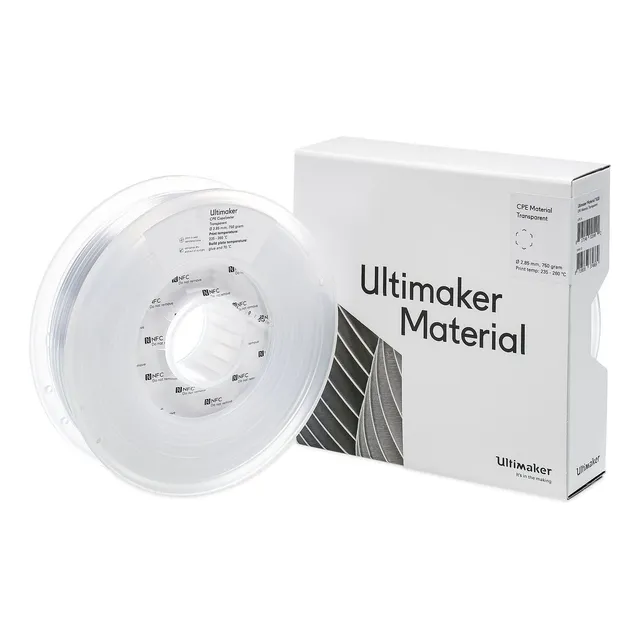 Filamento Ultimaker Cpe+ Material Transparent 700g 2.85mm