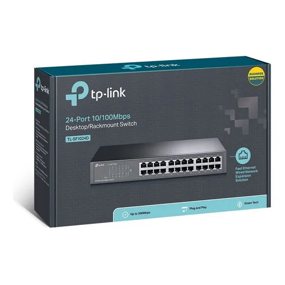 Switch Tplink Sf1024 24 Puertos 10/100 Rackeable Tl-sf1024d