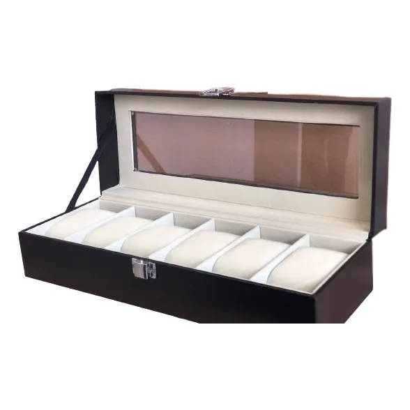 Caja Organizadora Reloj De 6 Unidades Lujo Relojes Rolex 