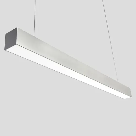 Lámpara Lineal Led Colgante 55w Potencia 120*5cm Luz C 3500k
