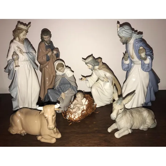 Nao By Lladro Belén - Set Nacimiento De Porcelana Navidad