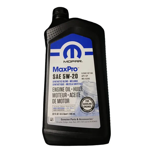 Lubricante Mopar 5w20 Sintetico