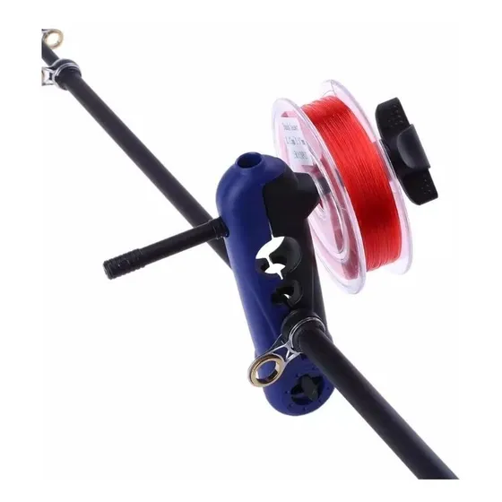 Suporte Enrolador Linha Pesca Adapta Na Vara Pratico E Fácil