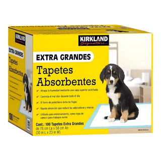 Pañal Tapete Entrenador Perro Cachorro Kirkland 100 Piezas Pañal Tapete Entrenador Perro Cachorro Kirkland 100 Piezas