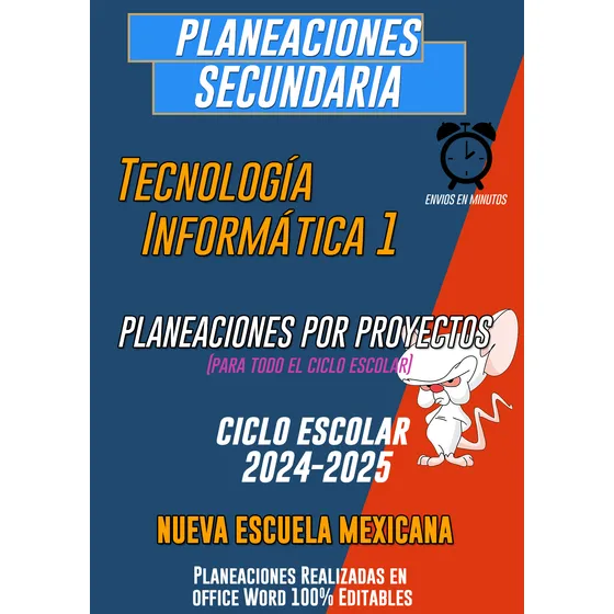 Planeación Informatica 1 Por Proyectos Secundaria (Reacondicionado)
